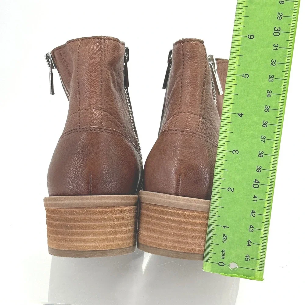 Lucky Brand Size 9‎ Brown Leather Ankle Booties Boots Baelee NEW Women's $139